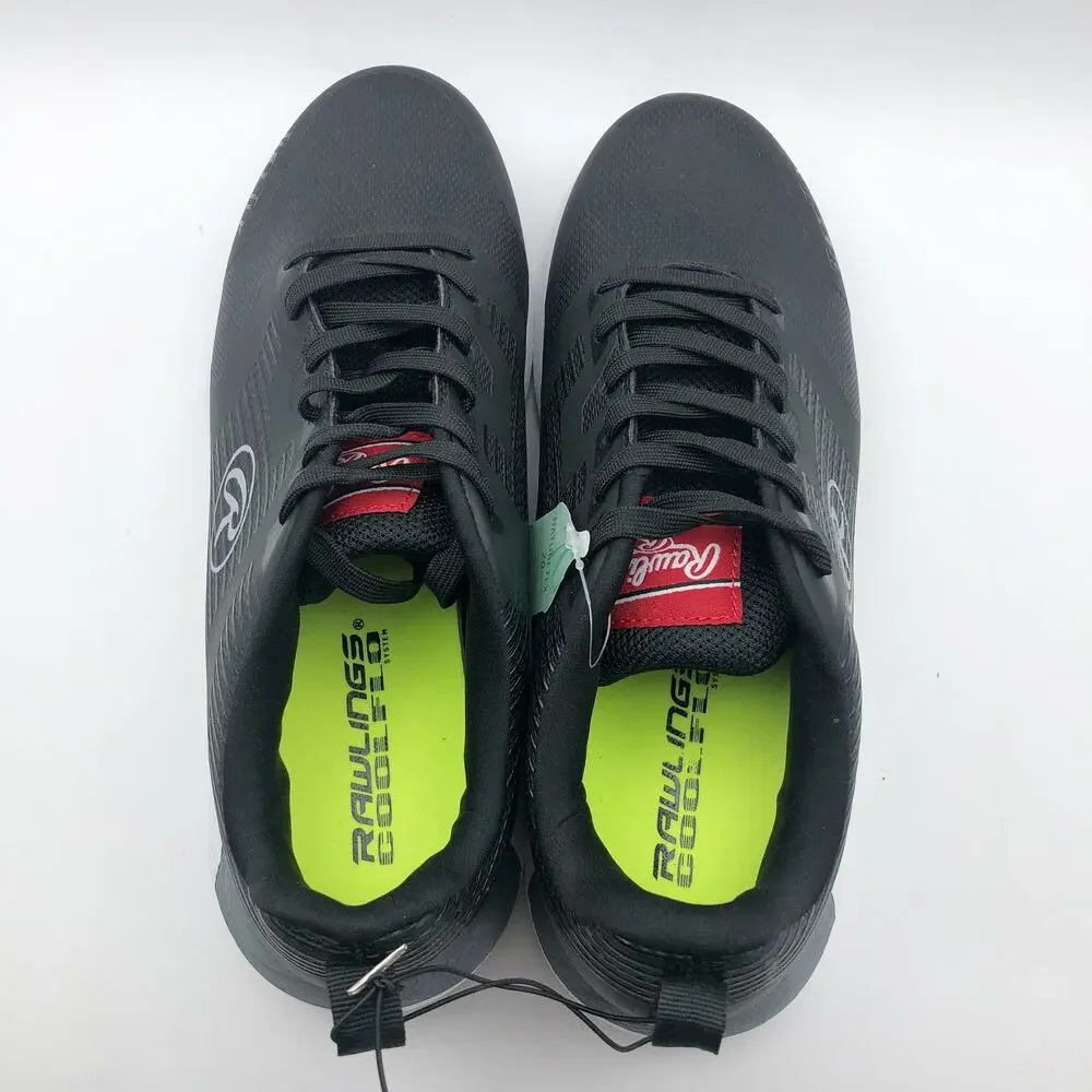 Rawlings League Turf Baseball Cleats MENS 8.5 WOMENS 10 WIDE Black NIB